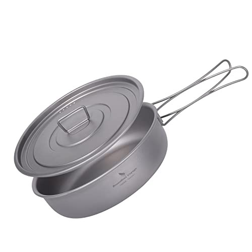 Boundless Voyage Titanium Induction Frying Pan with Lid, 8 inch, Ti2065C, non-stick 1pc