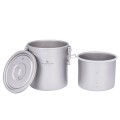 Boundless Voyage Titanium Rice Cooker Camping Cooking Pot Set, Ti-2093 Silver
