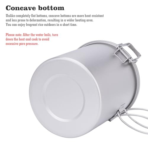 Boundless Voyage Titanium Rice Cooker Camping Cooking Pot Set, Ti-2093 Silver-2