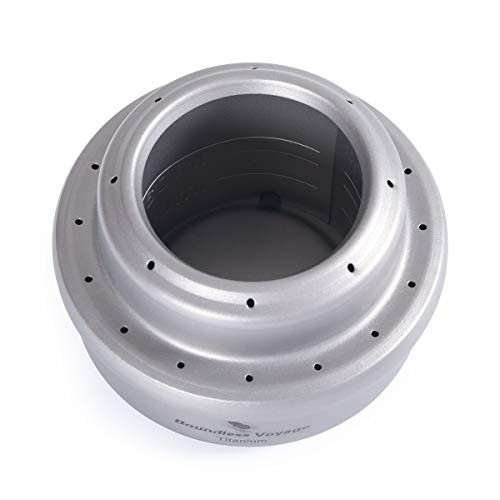 Boundless Voyage Titanium Spirit Alcohol Stove, Mini Alcohol Burner for Camping, Backpacking and Hiking-2