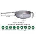 Boundless Voyage Ultra-Light Titanium Frying Pan with Folding Handle, Ti2061C, 5 inch