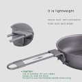 Boundless Voyage Ultra-Light Titanium Frying Pan with Folding Handle, Ti2061C, 5 inch