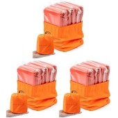 Bramble Emergency Thermal Bivvy Bags, Rescue Sleeping Blankets, Bright Orange, 213 x 91 cm, Pack of 3