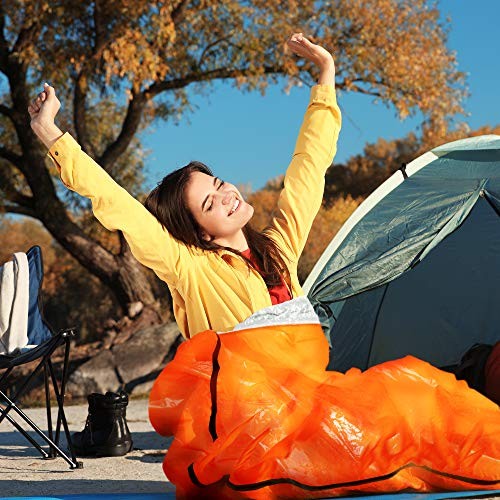 Bramble Emergency Thermal Bivvy Bags, Rescue Sleeping Blankets, Bright Orange, 213 x 91 cm, Pack of 3-2