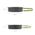 BRAVECOW 11-Piece Camping Cookware Set for 3-4 People