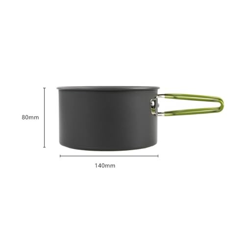 BRAVECOW 11-Piece Camping Cookware Set for 3-4 People-5