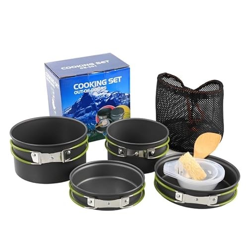 BRAVECOW 11-Piece Camping Cookware Set for 3-4 People-6