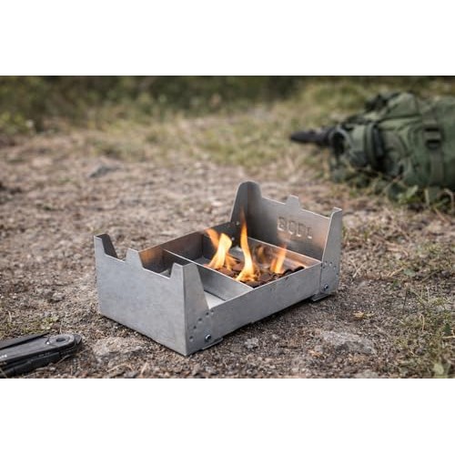 Generic British Army Cooker & Fuel Set Folding Backpack Stove with 6 Fire Dragon Gel Blocks-3