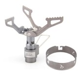 BRS 3000T Stove and Titanium Windscreen Combo Set with Storage Box