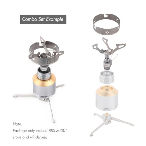 BRS 3000T Stove and Titanium Windscreen Combo Set with Storage Box-4