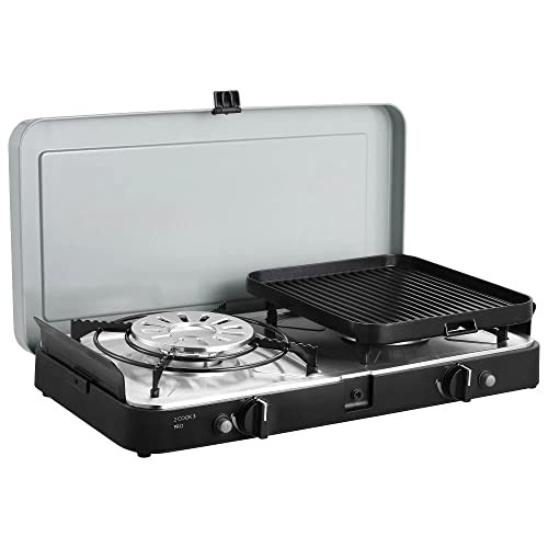 Cadac 2 Cook 3 Pro Deluxe QR Camping Stove, Grey-1