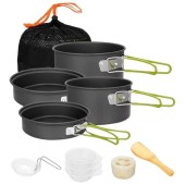 Generic Camping Cooking Pot, Non-stick Portable Cookware for 2 to 3 People