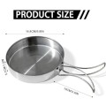 FILOEEX 15cm Camping Fry Pan with Folding Handle