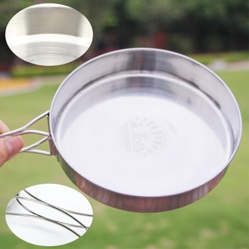 FILOEEX 15cm Camping Fry Pan with Folding Handle-2