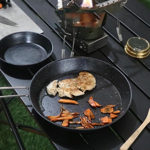 Generic Camping Frying Pan 7.87 Inch Non-Stick Skillet with Folding Handle-2