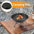 Generic Camping Pan 7.87 inches, portable frying pan with folding handle