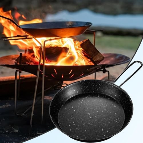 Generic Camping Pan 7.87 inches, portable frying pan with folding handle-2