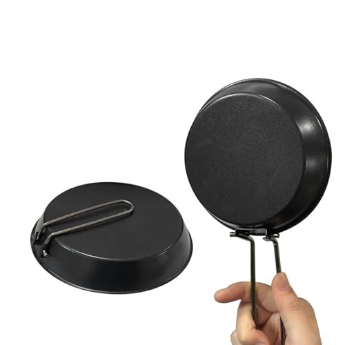 Generic Camping Pan 7.87 inches, portable frying pan with folding handle-5