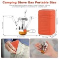 Starvortex Portable Camping Gas Stove, 117 g, Foldable Backpacking Burner