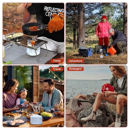 Starvortex Portable Camping Gas Stove, 117 g, Foldable Backpacking Burner-5