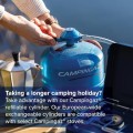 Campingaz Base Camp Gas Stove with Lid, Blue, 43 x 24 x 8 cm