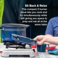 Campingaz Camping Cook CV 2-Burner Gas Stove, 3600 W