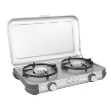 Campingaz Camping Kitchen 2 CV Portable Two-Burner Gas Stove, White