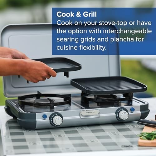 Campingaz Camping Kitchen 2 Grill & Go R Camping Stove, White-1