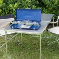 Campingaz Chef Folding Double Burner Stove and Grill, Blue