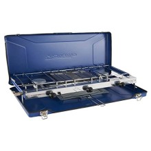 Campingaz Chef Folding Double Burner Stove and Grill, Blue