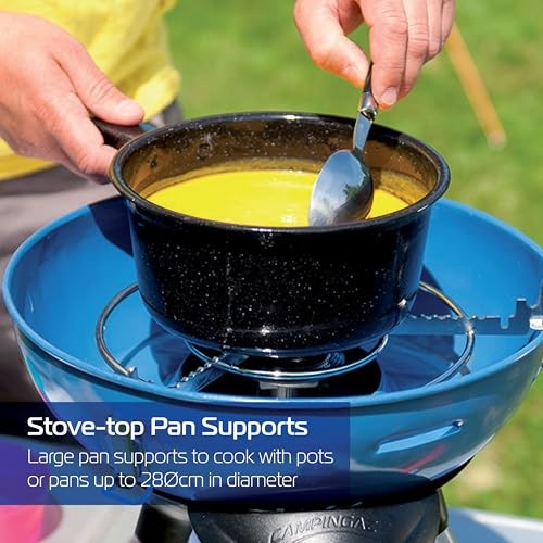 Campingaz Party Grill 200 CV Portable Camping BBQ and Stove, Blue-2