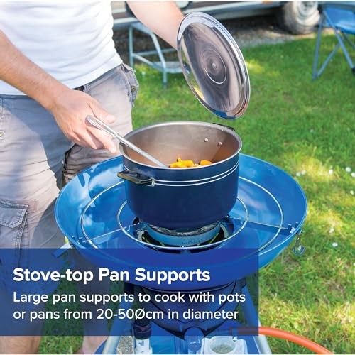 Campingaz Party Grill 600 R Portable Camping Stove and BBQ, Blue-4