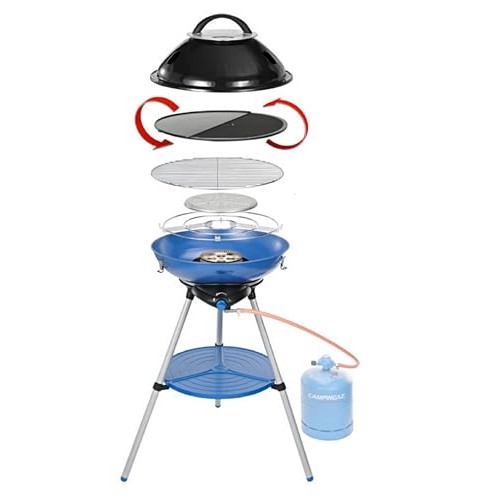 Campingaz Party Grill 600 R Portable Camping Stove and BBQ, Blue