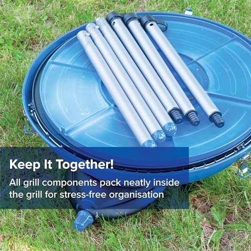 Campingaz Party Grill 600 R Portable Camping Stove and BBQ, Blue-7