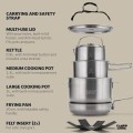 Campo Libre Enzo 6-Piece Camping Cookware Set