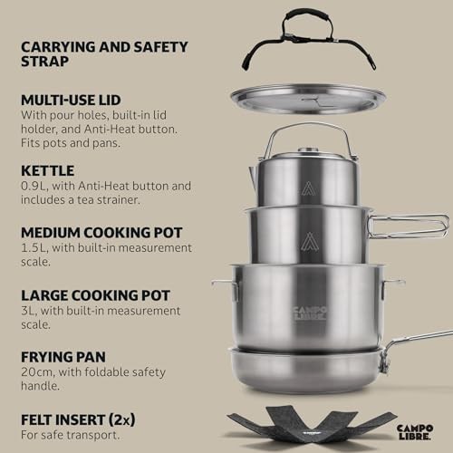 Campo Libre Enzo 6-Piece Camping Cookware Set-3