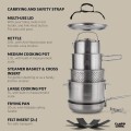 Campo Libre Enzo 8-Piece Camping Cookware Set