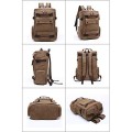 WTiger Coffee Canvas Backpack with 15.6-inch Laptop Compartment