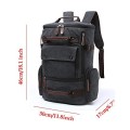 WTiger Coffee Canvas Backpack with 15.6-inch Laptop Compartment