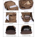 WTiger Coffee Canvas Backpack with 15.6-inch Laptop Compartment
