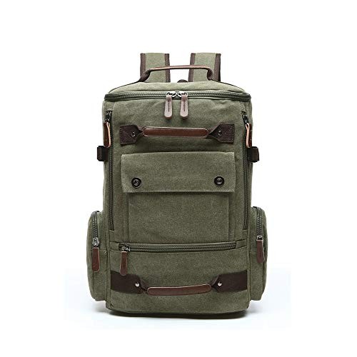 WTiger Green Canvas Backpack with 15.6