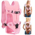petmix Pink Small Adjustable Pet Backpack Carrier, Legs-Out Front Dog Carrier