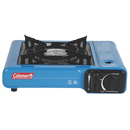 Coleman Portable Butane Stove with Carrying Case, Blue-1