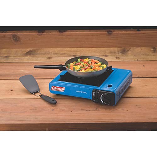 Coleman Portable Butane Stove with Carrying Case, Blue-7