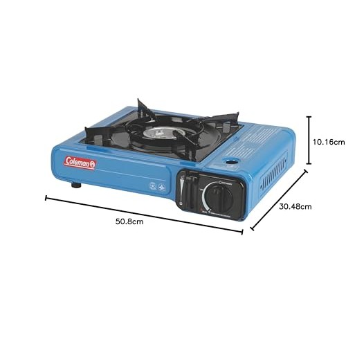 Coleman Portable Butane Stove with Carrying Case, Blue-8