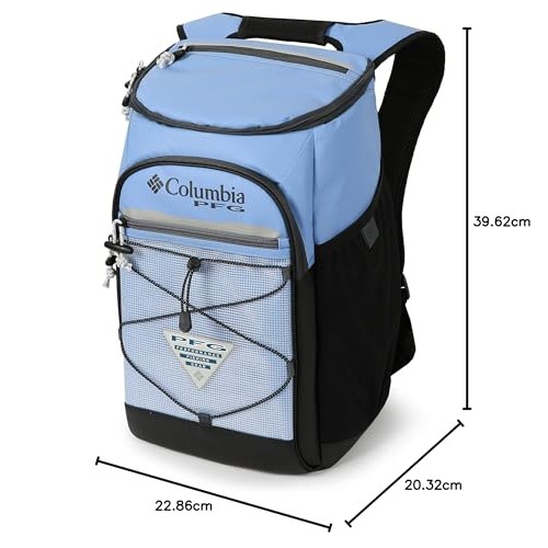 Columbia PFG Roll Caster Backpack Cooler, 30-Can, White Cap-6