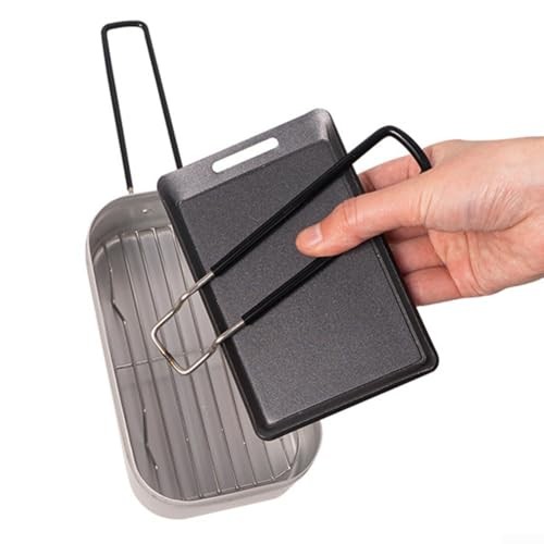 Wablissia Compact Non-Stick Grill Pan for Outdoor Cooking-6