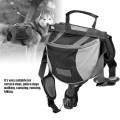 Cyrank Dog Backpack Saddle Bag with Harness, L, Black