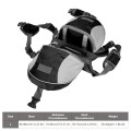 Cyrank Dog Backpack Saddle Bag with Harness, L, Black