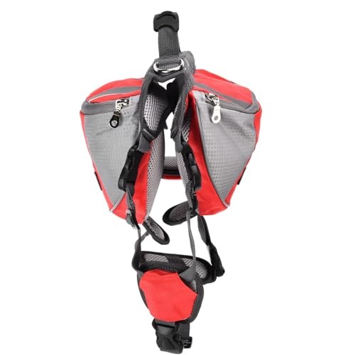 Cyrank M Red Dog Hiking Backpack Saddle Bag Harness-7
